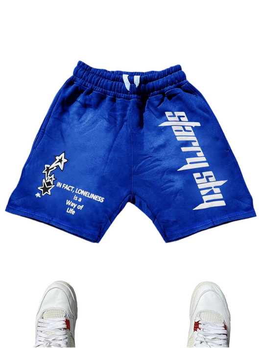 Men's Five-Pointed Star & Letter Print Drawstring