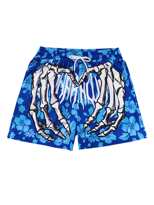 New Men's Graphic Knitted Loose Shorts